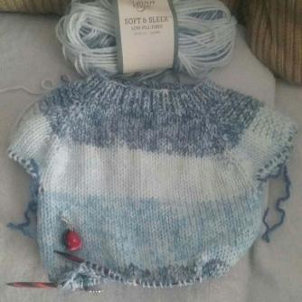 New baby flax sweater 7a